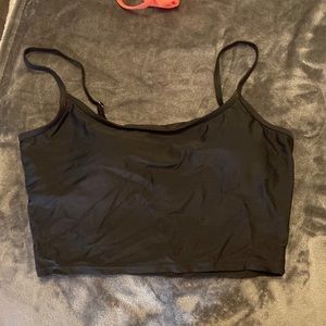 Black swim top